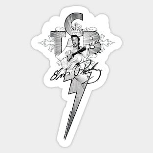 Elvis Presley TCB Lightning Sticker